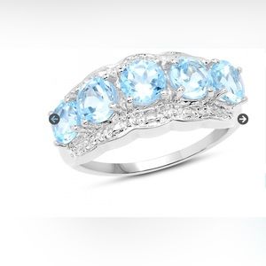 Sterling Silver Topaz Ring